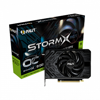 Видеокарта GeForce RTX4060Ti STORMX OC 8G GDDR6 (PALIT) (NE6406TS019P1-1060F)