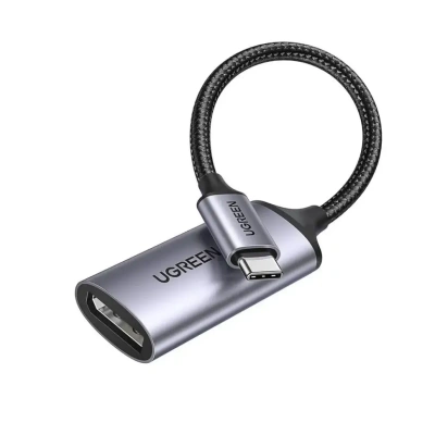 ПереходникUSB 3.1(m) Type C на DisplayPort, 8K@60Hz, CM654 (15575) UGREEN