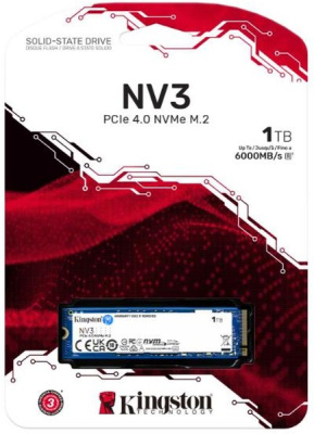 SSD 1Tb Kingston M.2 PCIe 4.0 NVMe (SNV3S/1000G)
