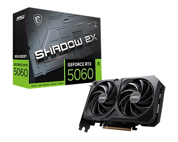 Видеокарта GeForce RTX5060 8Gb SHADOW 2X GDDR7 (MSI) (G5060-8S2) купить в Астане