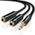 Переходник 2 audio (f)- audio (m) 3.5mm 30620