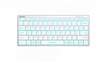 Клавиатура A4Tech Fstyler FX61 White (Blue Backlit)-LED (USB)