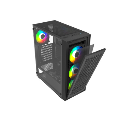 Корпус Midi Tower Wintek Moon PS195-5-B ATX/MicroATX, Black