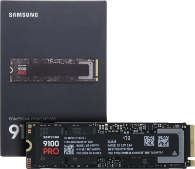 SSD 1Tb Samsung 9100 PRO M.2 PCIe 5.0 NVMe (MZ-VAP1T0BW)