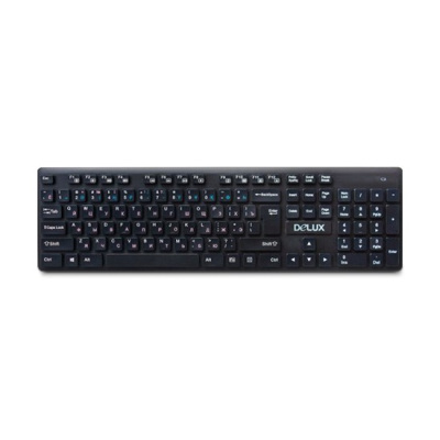 Клавиатура Delux DLK-150GB, black, Wireless