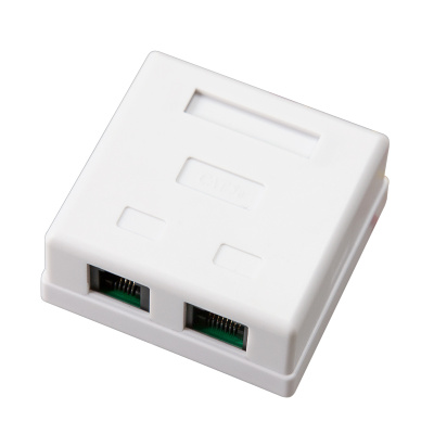 Розетка сетевая 2 портовая   RJ-45/RJ-11 (в стену) фото