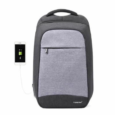 Сумка-рюкзак для ноутбука TIGERNU Tigernu T-B3335 Серый 15,6" ( USB порт с usb-кабелем, антивор)