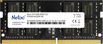DIMM 8192Mb DDR4 3200MHz (for NB) Netac