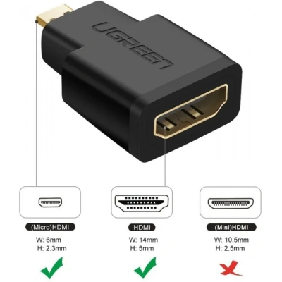 Переходник HDMI - micro HDMI, UGREEN 20106