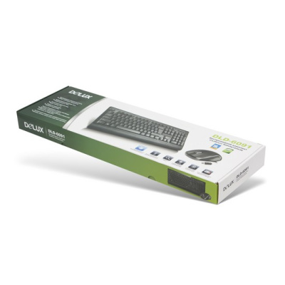 Клавиатура+Мышь Delux DLD-6091OGB Wireless USB