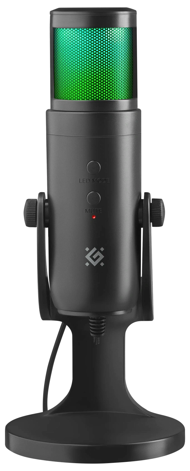 Стрим Микрофон Defender Galactar GMC 250, USB.LED Черный