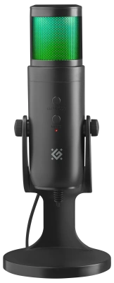 Стрим Микрофон Defender Galactar GMC 250, USB.LED Черный