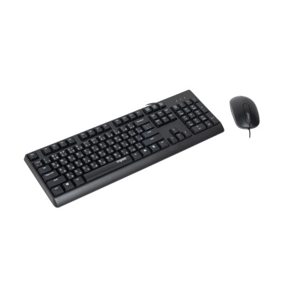 Клавиатура+мышь Rapo X130PRO USB (black)