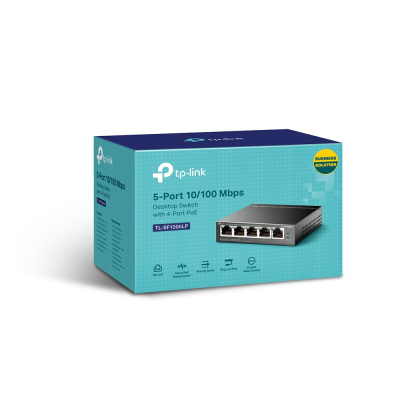 HUB (5TP) TP-Link  TL-SF1005LP 10/100Mbit (с 4 портами PoE)