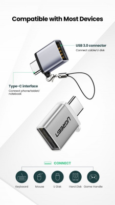 Переходник type C to USB (UGREEN) 50283
