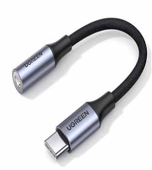 Переходник USB Type C (m) - Audio (f) 3.5mm IPAD/Samsung AV161 80154 Ugreen
