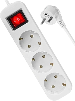 Сетевой фильтр Defender L330  3 розеток 10 м, белый 16A