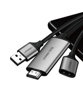 Кабель UGREEN CM151 USB to HDMI Digital AV Adapter 1.5m (Gray). 50291