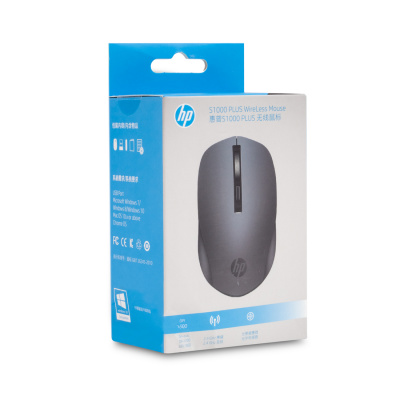 Мышь HP S1000 Wireless (black) в комплекте с батарейкой СПЕЦ ЦЕНА
