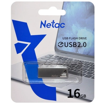 Flash DRIVE USB 16Gb U326 NT03U326N-016G-20PN USB 2.0 (Netac) серебристый 