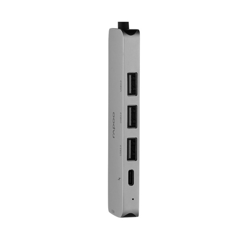 Док-станци Rapoo XD100C USB Type-C (1xUSB-C, 2xUSB2.0, 1хUSB3.0, 1xHDMI)