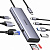 Док-станция UGREEN CM498 3 x USB-A,Type-C, HDMI, VGA,SD, microSD, LAN