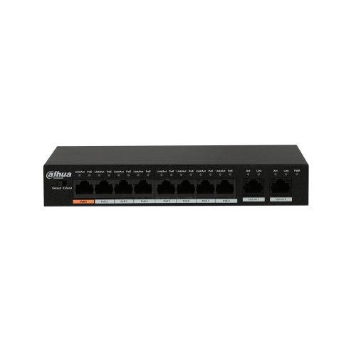 Коммутатор Dahua DH-PFS3010-8ET-6S  POE 8 портов 10/100Mb