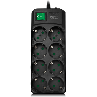 Сетевой фильтр Sven SF-08E-16A 8 розеток 1,8м