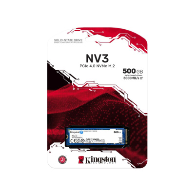SSD 500Gb Kingston NV3 M.2 PCIe 4.0x4 NVMe (SNV3S/500G)
