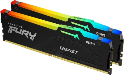 DIMM 64GB DDR5 kit 6000MHz Kingston Fury Beast  (2x32GB) (KF560C36BBEAK2-64)