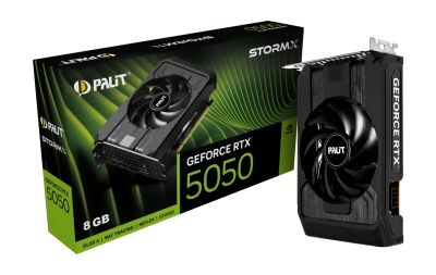 Видеокарта GeForce RTX5050 STORMX 8G GDDR6 NE65050019P1-GB2070F 128bit ( 3-DP, HDMI)