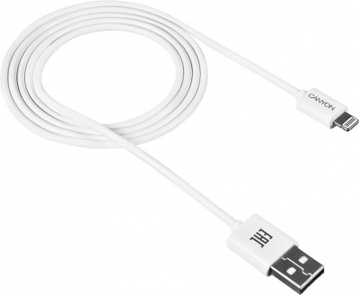 Кабель Lightning to USB CNE-CFI1W (Canyon) СПЕЦ ЦЕНА