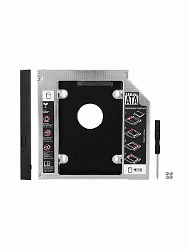 Переходник V-T Optibay, slim 9.5mm to 2.5" HDD, (mini SATA to SATA)