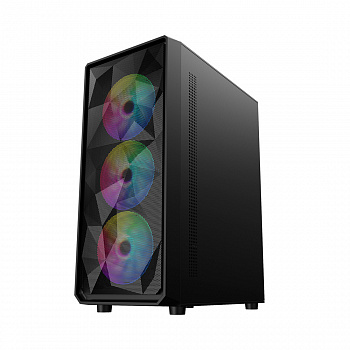 Корпус Midi Tower 1STPLAYER FD3-BK-1F5M-3F5S Black