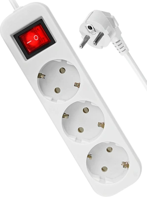 Сетевой фильтр Defender L330  3 розеток 10 м, белый 16A