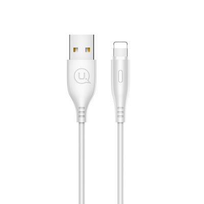 Кабель Micro USB to USB USAMS SJ288USB04 white LED