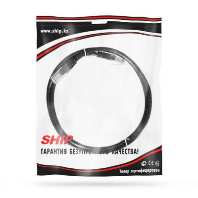 Патч Корд SHIP Cat.5e UTP LSZH RJ-45 1м S3025BK0100-P