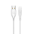 Кабель Micro USB to USB USAMS SJ288USB04 white LED