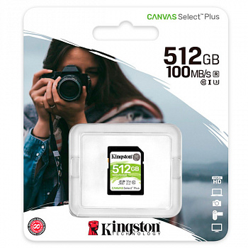 Flash SECURE DIGITAL SDCS2 512Gb MicroSDXC Canvas Select Plus (Kingston)