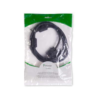 Кабель 15m/15m VGA 1.8m iPower