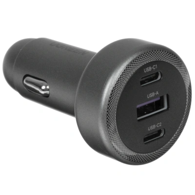 Зарядное устройство автомобильное UGREEN (45843) 2*USB-C+USB-A 30W EC307 фото