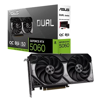 Видеокарта GeForce RTX5060 8Gb GDDR7 (Asus) (DUAL-RTX5060-O8G)