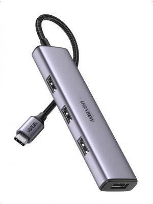 Док-станция UGREEN CM473 USB Type-C (4xUSB-A) 20841