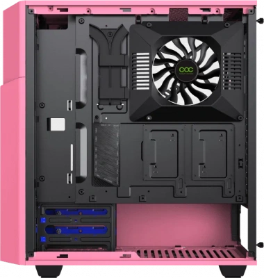 Корпус Midi Tower Gamemax Contac COC,Pink