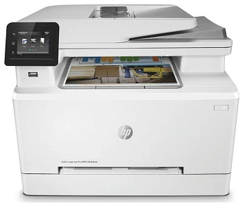 МФУ HP Color Laser Jet Pro M283fdn  (7KW74A) в комплекте с кабелем