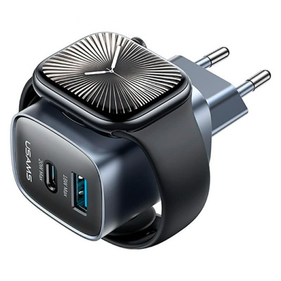 Зарядное устройство USAMS CC293TC01 для iWatch USB-C 20W+USB-A with Wireless Charger