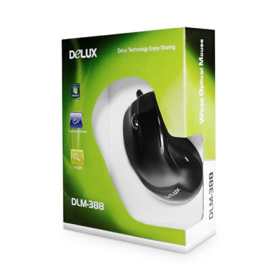Мышь Delux DLM-388 OUB USB (black)