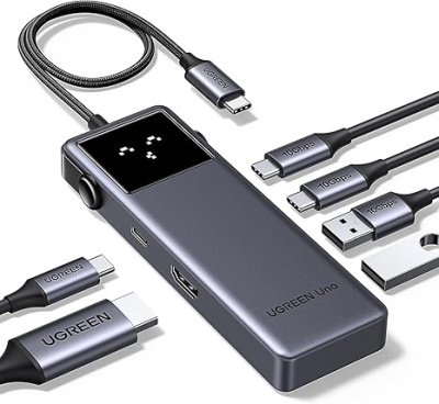 Док-станция USB-C 6-в-1 HDMI/2xUSB-C 3.2/2xUSB-A 3.2/PD 100W CM888 (35998) UGREEN