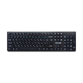 Клавиатура Delux DLK-150GB, black, Wireless
