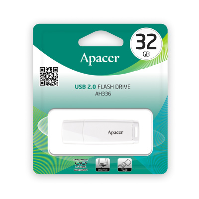 Flash DRIVE USB 32GB AH336 (Apacer) USB 2,0 white